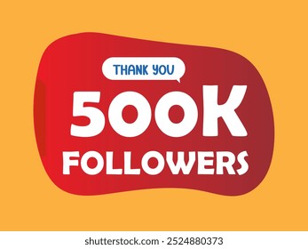 social media thank you followers design template "thank you 500K followers" social media content creator achievement