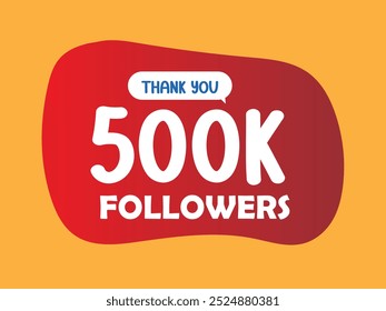 social media thank you followers design template "thank you 500K followers" social media content creator achievement