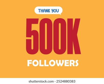 social media thank you followers design template "thank you 500K followers" social media content creator achievement