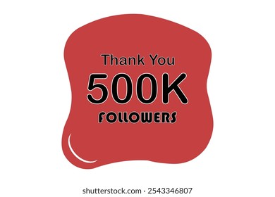 social media thank you followers design template "thank you 500K followers" social media content creator achievement