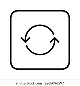 Icono de vector de línea delgada de medios sociales sobre fondo blanco, eps 10.