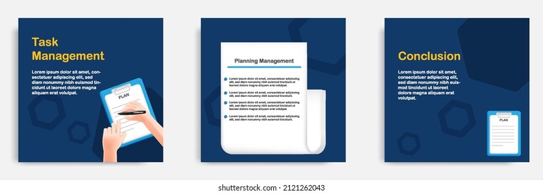 Social Media Tips, Trick, Informative Task And To Do Management, Post Banner Template Design In 3D Cartoon Style With Clipboard List Checker. Vector Illustration