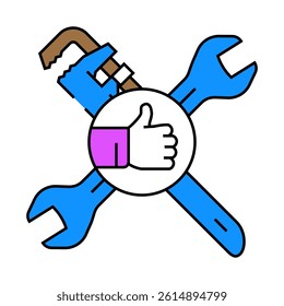 social media tools line icon vector. social media tools sign. isolated symbol illustration