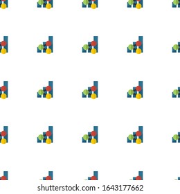 social media trends icon pattern seamless isolated on white background. Editable flat social media trends icon. social media trends icon pattern for web and mobile.
