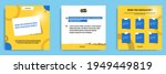 Social media tutorial, tips, trick, did you know post banner layout template with sticky paper note clips design element.