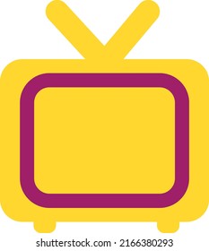 Social media TV, illustration, vector on a white background.