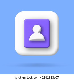 social media user. 3d vector cartoon illustration. speech bubble with internet icon