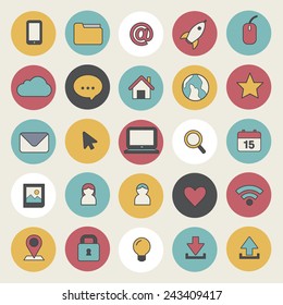 Social Media User Interface Icon Symbol Vector Concept