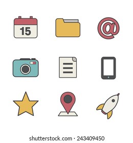 Social Media User Interface Icon Symbol Vector Concept