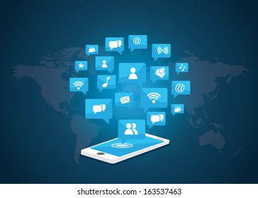 Social media vector