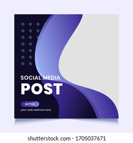 Social media vector abstract banner template