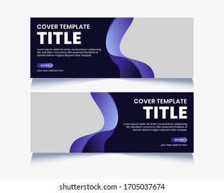 Social media vector abstract banner template