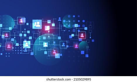 Fondo vectorial de los medios sociales. Concepto de comunicación.
