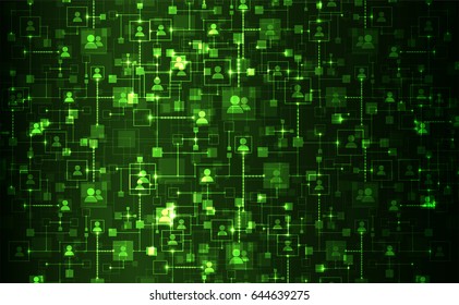 Social media vector background. Network concept. 
