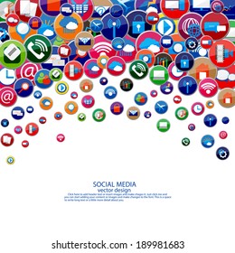Design der Social Media-Vektorillustration