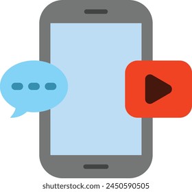 Social Media Vector Flat Icon Design Vector Flat Icon Design