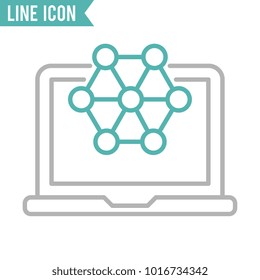 Social media vector icon