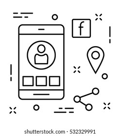 Social Media Vector Icon