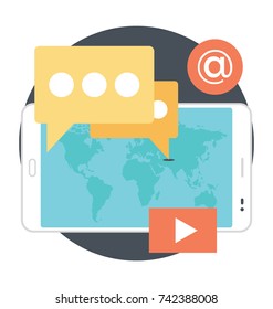 Social Media Vector Icon

