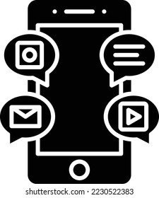 Social Media vector icon. Can be used for printing, mobile and web applications.