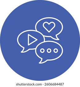 Social Media vector icon. Can be used for printing, mobile and web applications.