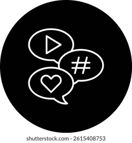 Social Media vector icon. Can be used for printing, mobile and web applications.