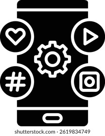 Social Media vector icon. Can be used for printing, mobile and web applications.