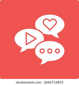 Icono de Vector de redes sociales. Se puede utilizar para aplicaciones de impresión, móviles y de Web.