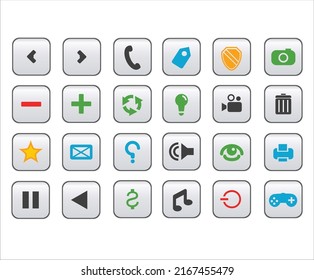 Social media vector icon Collection with white background