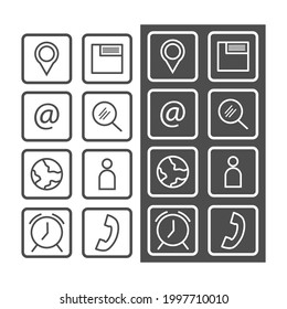 Social Media Vector Icon Set