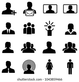 Social media vector icons collection on white background