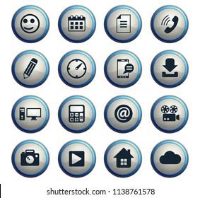 social media vector icons for web and user interface design