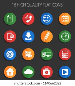 social media vector icons for web and user interface design