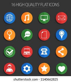 social media vector icons for web and user interface design