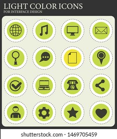 social media vector icons for web and user interface design
