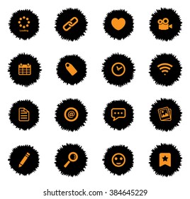 Social media vector icons for web sites and user interface