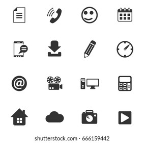 social media vector icons for web and user interface design