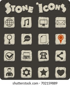 social media vector icons for web and user interface design