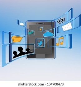 Social media vector illustration