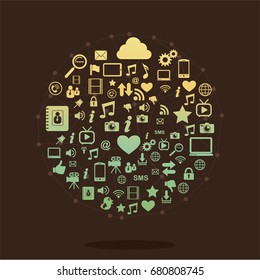 Social Media Vector Illustration