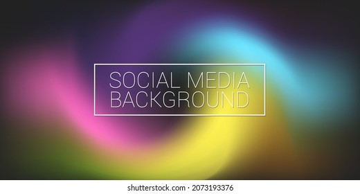 Social Media Vector Illustration Background. Technology Dynamic Design Banner.