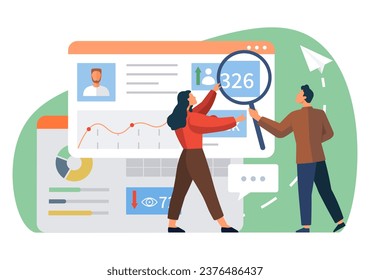 Social media. Vector illustration. Corporations leverage social media to engage with their target customers effectively Groups on social media platforms promote collaboration and knowledge sharing