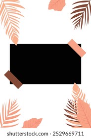 Social media vertical post background template