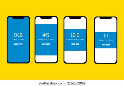 Social media video aspect ratios