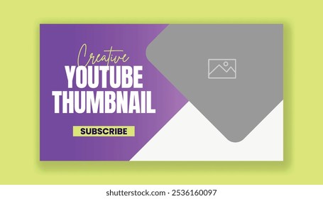 
Social media video cover thumbnail template, editable video thumbnail. corporate business and digital marketing promotional horizontal web banner, Video cover template for  social media banner