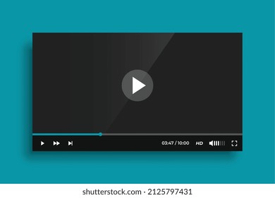 social media video player template design