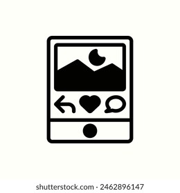 Social Media Web-Symbol, isoliertes Symbol in weißem Hintergrund, ideal für Grafikdesign, Website, Social Media, etc. App