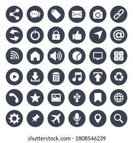 social media and web icons