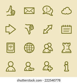 Social media web icons