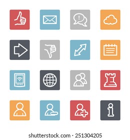 Social media web icons